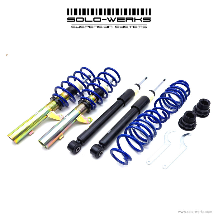 2015-2021 - VW - Golf (55mm Front Strut Tube - With Torsion Beam Rear Suspension) - MK7 - Solo-Werks Suspension Coilovers
